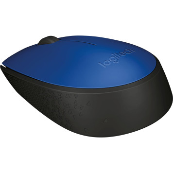 Мышь Logitech M171 синий/черный оптическая (1000dpi) беспроводная USB для ноутбука (2but) -1