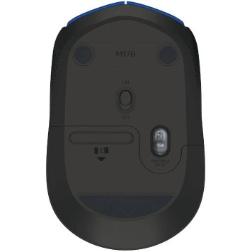 Мышь Logitech M170 синий/черный оптическая (1000dpi) беспроводная USB (3but) -2