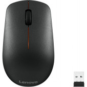 Мышь Lenovo 400 черный оптическая (1200dpi) беспроводная USB для ноутбука (3but)