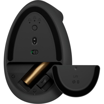 Мышь Logitech Lift графитовый/черный оптическая (1000dpi) беспроводная USB -4