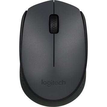 Мышь Logitech M170 серый/черный оптическая (1000dpi) беспроводная USB для ноутбука (2but) -4