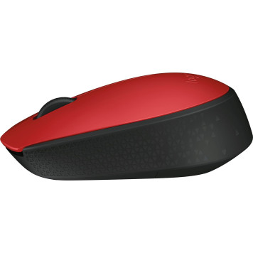 Мышь Logitech M171 красный/черный оптическая (1000dpi) беспроводная USB для ноутбука (2but) -2