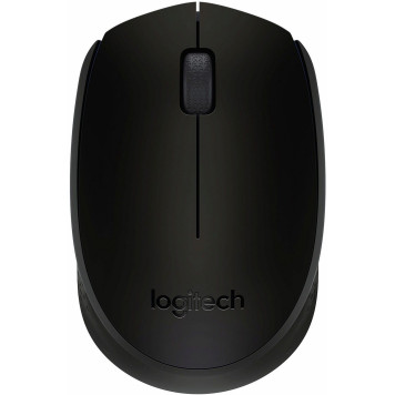 Мышь Logitech B170 черный оптическая (1000dpi) беспроводная USB для ноутбука (2but) 