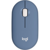 Мышь Logitech M350 голубой оптическая (1000dpi) silent беспроводная BT/Radio USB (2but)