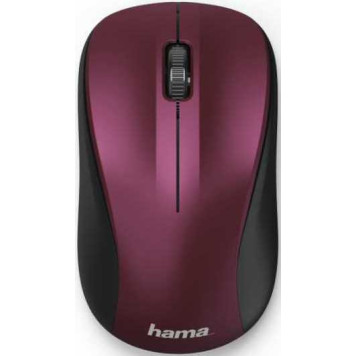 Мышь Hama MW-300 розовый оптическая (1200dpi) беспроводная USB для ноутбука (3but) -1