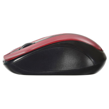 Мышь Oklick 675MW черный/красный оптическая (800dpi) беспроводная USB (2but) -2