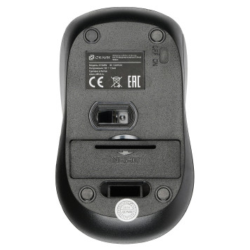 Мышь Оклик 675MW черный/оранжевый оптическая (800dpi) беспроводная USB (2but) -4