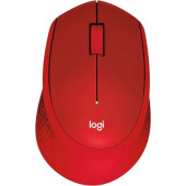 Мышь Logitech M331 Silent Plus красный оптическая (1000dpi) silent беспроводная USB