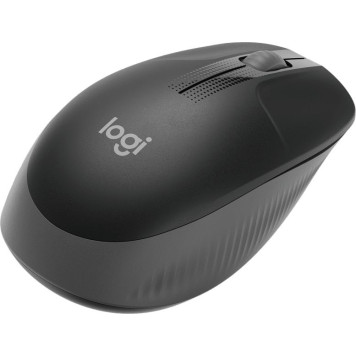 Мышь Logitech M190 черный/темно-серый оптическая (1000dpi) беспроводная USB для ноутбука (2but) -4