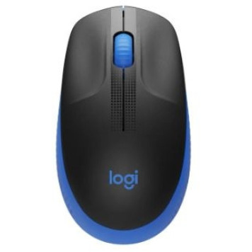 Мышь Logitech M190 темно-серый/синий оптическая (1000dpi) беспроводная USB (3but) 