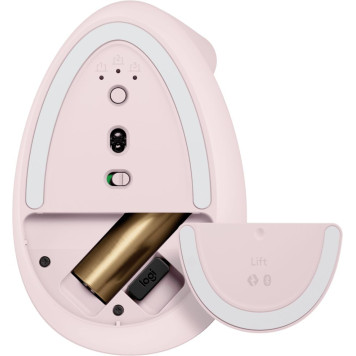 Мышь Logitech Lift розовый оптическая (1000dpi) беспроводная USB -4