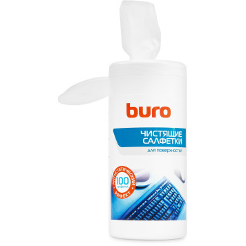 Салфетки Buro BU-Tsurface для поверхностей туба 100шт влажных -1