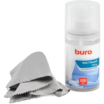 Чистящий набор (салфетки + гель) Buro BU-Gscreen для экранов и оптики 200мл 