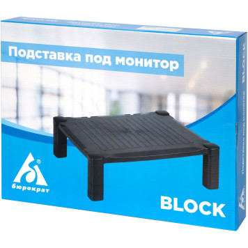 Подставка под монитор Бюрократ Block черный -11