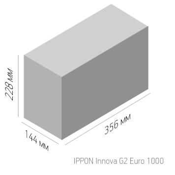 Источник бесперебойного питания Ippon Innova G2 Euro 1000 900Вт 1000ВА черный -4