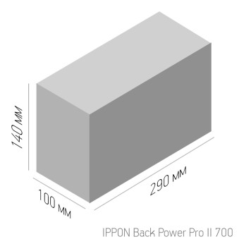 Источник бесперебойного питания Ippon Back Power Pro II 700 420Вт 700ВА черный -4
