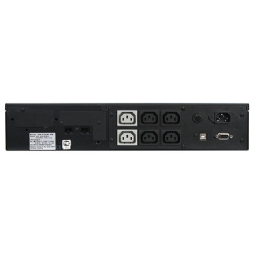 Источник бесперебойного питания Powercom King Pro RM KIN-1200AP LCD 720Вт 1200ВА черный -4