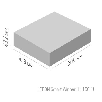 Источник бесперебойного питания Ippon Smart Winner II 1150 1U 770Вт 1150ВА черный -1