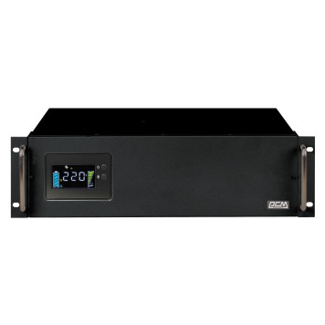 Источник бесперебойного питания Powercom King Pro RM KIN-1200AP LCD 720Вт 1200ВА черный -3