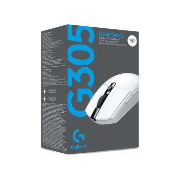 Мышь Logitech G305 белый оптическая (12000dpi) беспроводная USB (5but) -9