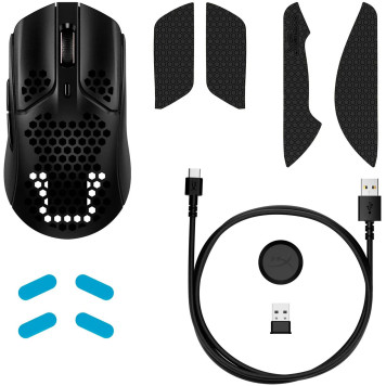 Мышь HyperX Pulsefire Haste Wireless черный оптическая (16000dpi) беспроводная USB2.0 (5but) -6