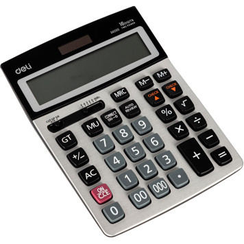 Калькулятор бухгалтерский Deli E39265 серый 16-разр. -3