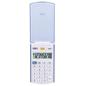 Калькулятор карманный Deli E39217/BLUE синий 8-разр. -6