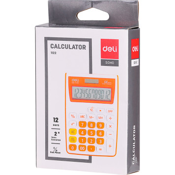 Калькулятор настольный Deli E1122/GREY серый 12-разр. -2