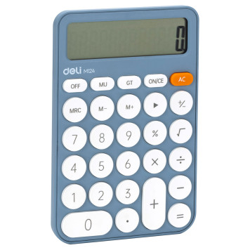 Калькулятор настольный Deli EM124BLUE синий 12-разр. -1