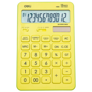 Калькулятор настольный Deli Touch EM01551 желтый 12-разр. -9