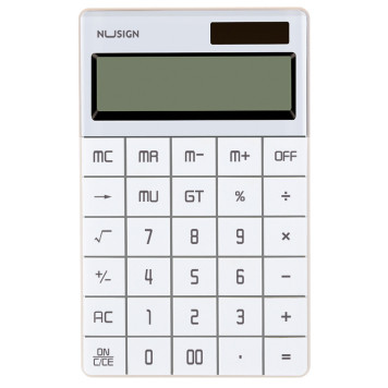 Калькулятор настольный Deli Nusign ENS041WHITE белый 12-разр. -1