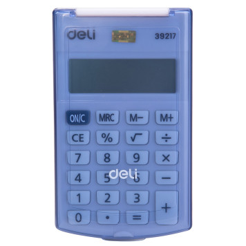 Калькулятор карманный Deli E39217/BLUE синий 8-разр. -1
