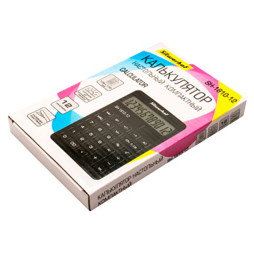 Калькулятор настольный Silwerhof SH-1810-12 черный 12-разр. -5