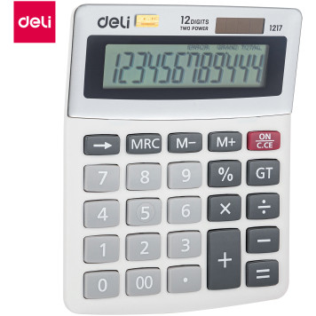 Калькулятор настольный Deli E1217 в ассортименте 12-разр. -2