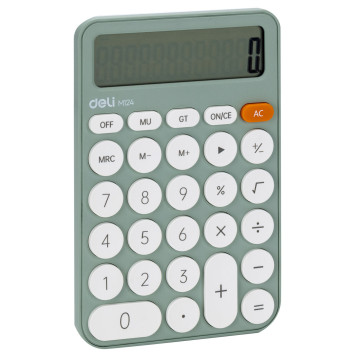 Калькулятор настольный Deli EM124GREEN зеленый 12-разр. -1