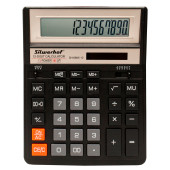 Калькулятор настольный Silwerhof SH-888X-12 черный 12-разр.