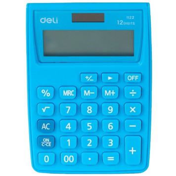 Калькулятор настольный Deli E1122/BLUE синий 12-разр. -4