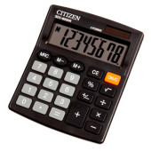 Калькулятор бухгалтерский Citizen SDC-805NR черный 8-разр.