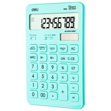 Калькулятор настольный Deli Touch EM01531 голубой 12-разр. -1