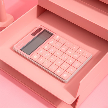Калькулятор настольный Deli Nusign ENS041pink розовый 12-разр. -4