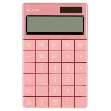 Калькулятор настольный Deli Nusign ENS041pink розовый 12-разр. -1