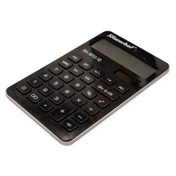 Калькулятор настольный Silwerhof SH-1810-12 черный 12-разр. -1