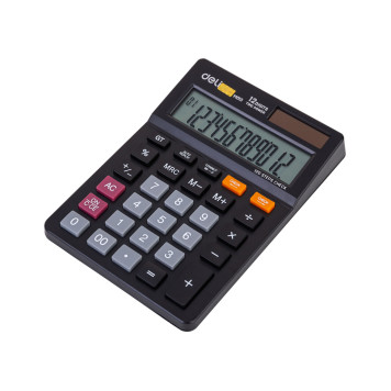 Калькулятор настольный Deli EM01320 черный 12-разр. -3