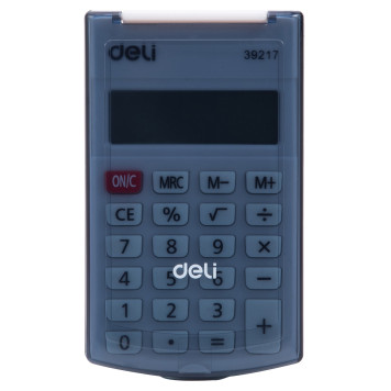 Калькулятор карманный Deli E39217/BLACK черный 8-разр. -1
