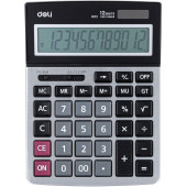 Калькулятор настольный Deli E1672 серебристый 12-разр.