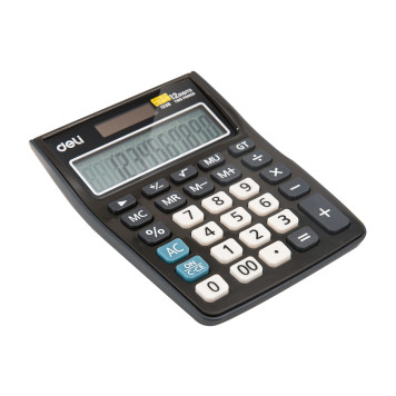 Калькулятор настольный Deli E1238black черный 12-разр. -1