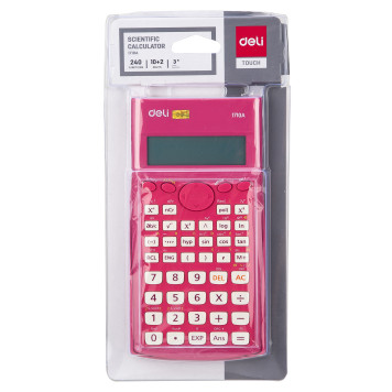 Калькулятор научный Deli E1710A/RED красный 10+2-разр. -5