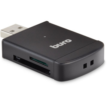 Устройство чтения карт памяти USB2.0 Buro BU-CR-3103 черный -1