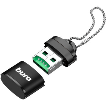 Устройство чтения карт памяти USB2.0 Buro BU-CR-200 черный -1