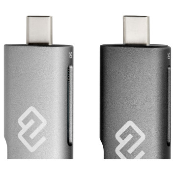 Устройство чтения карт памяти USB 2.0/Type C Digma CR-СU2520-G серый -7
